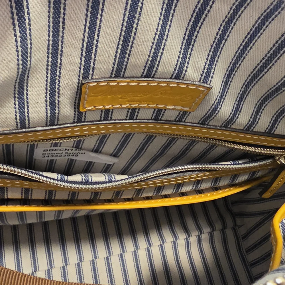 Dooney & Bourke Yellow Leather Satchel